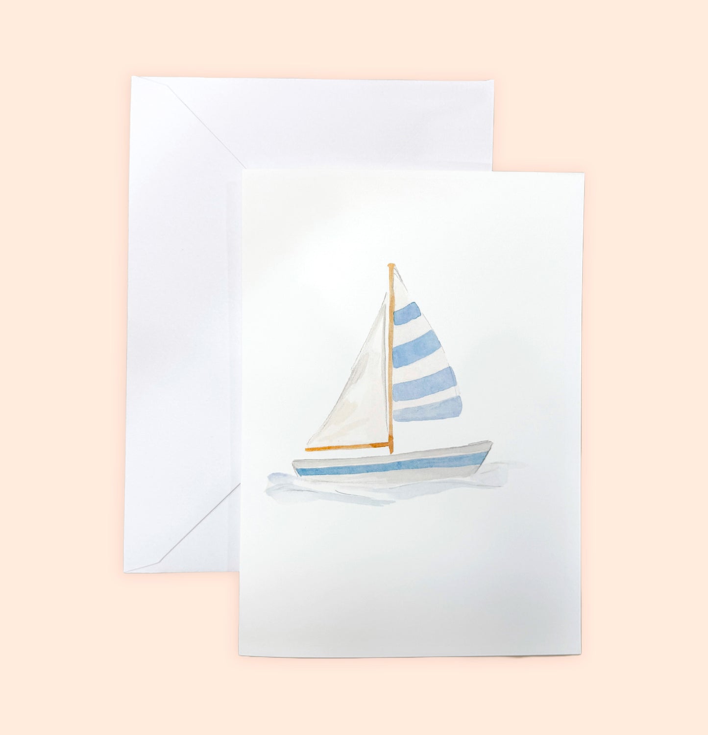 Summer Assorted Greeting Card Set – Set of 5 Blank Watercolor Card