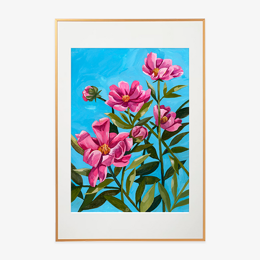 Peonies - Gouache Print