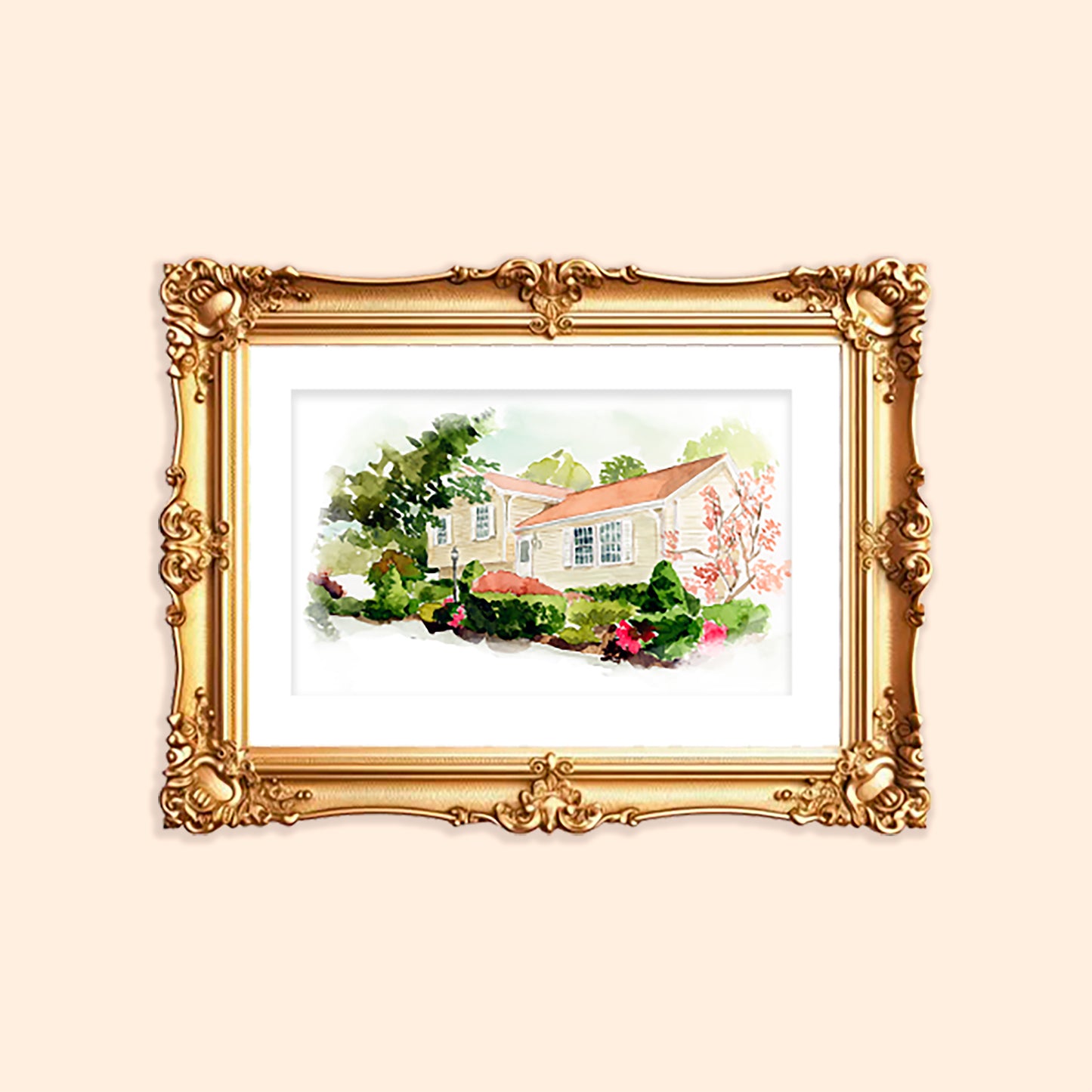 Custom Watercolor House Portrait (30 Available)