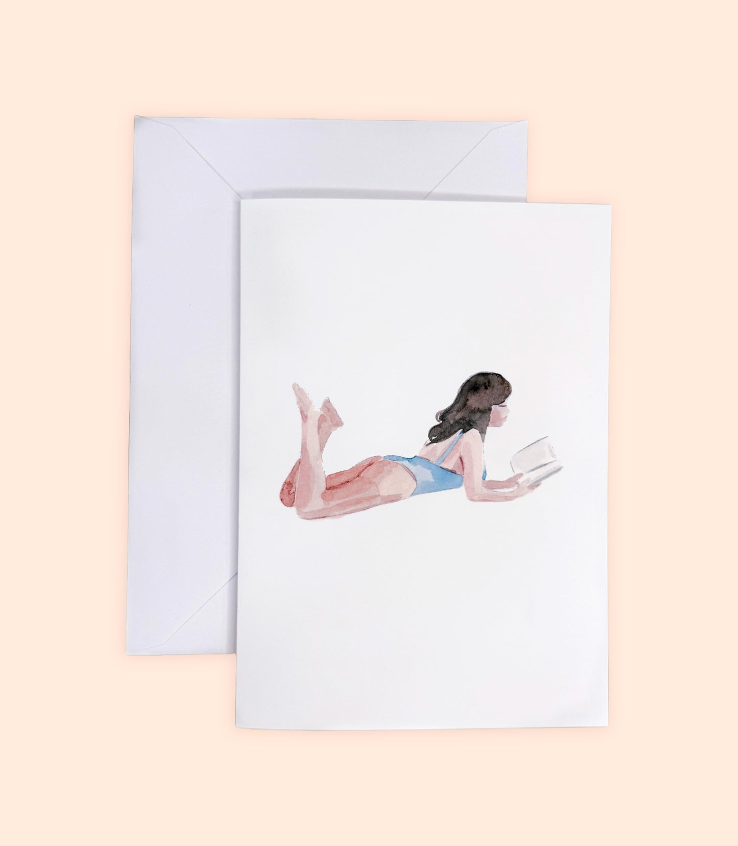 Summer Assorted Greeting Card Set – Set of 5 Blank Watercolor Card