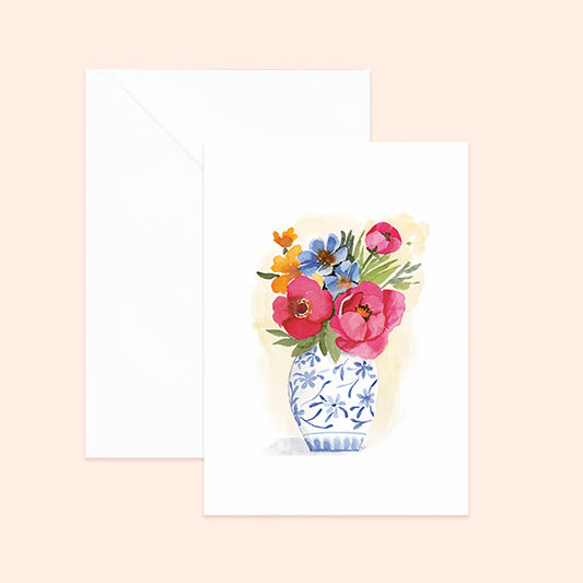 Flower Vase Notecard