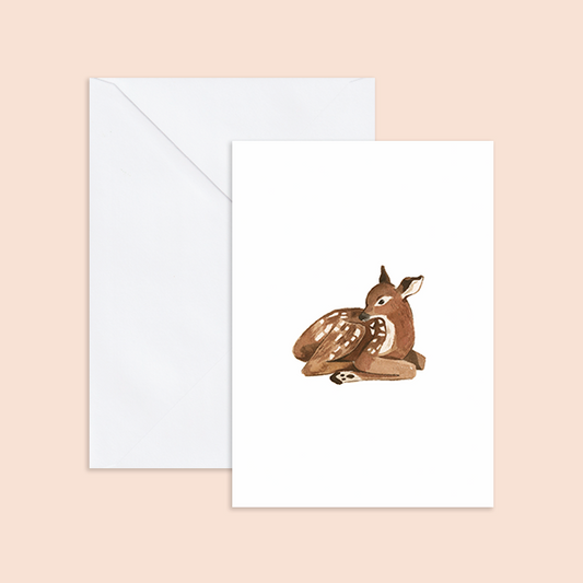 Baby Deer Notecard