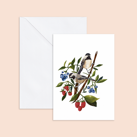Birds and Berries Notecard