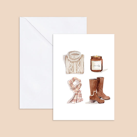 Fall Fashion Notecard