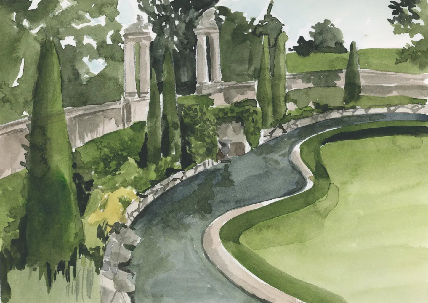 Custom Wedding Venue Illustration
