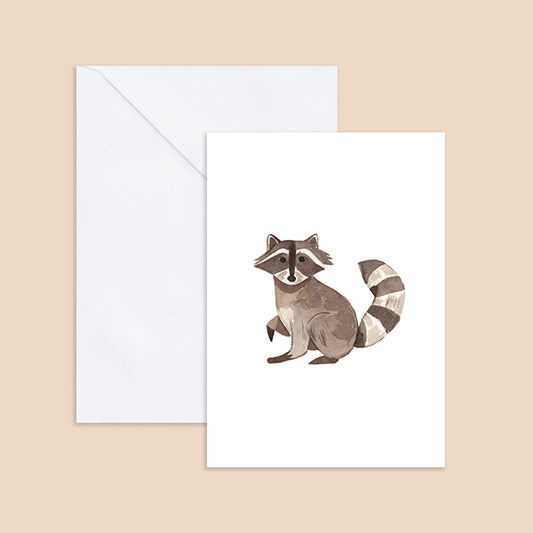 Raccoon Notecard